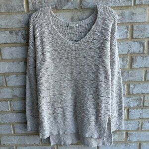 American Eagle Long Sleeve V-neck Open Knit Sweater Women's Size S.